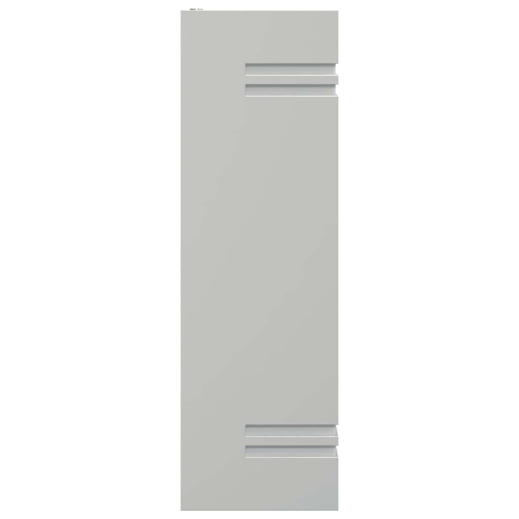 Applique da Esterno 2 pz Argento in Acciaio Inossidabile
