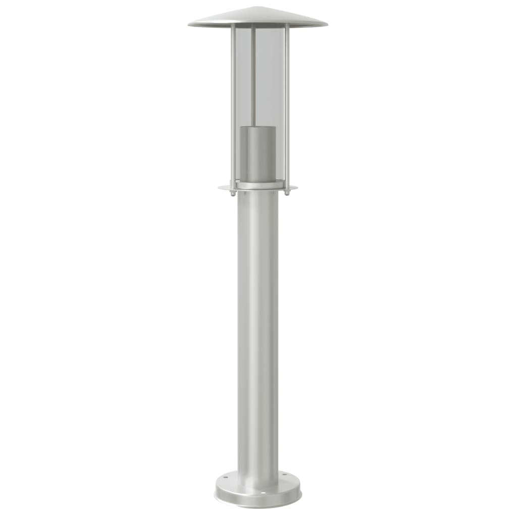 Lampada da Terra per Esterni Argento 60 cm in Acciaio Inox