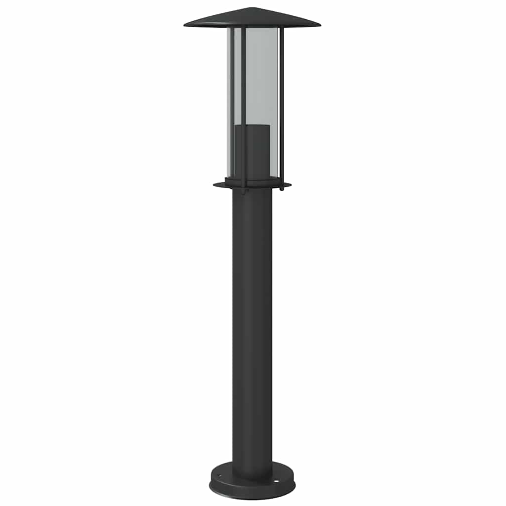 Lampada da Terra per Esterni Nera 60 cm in Acciaio Inox