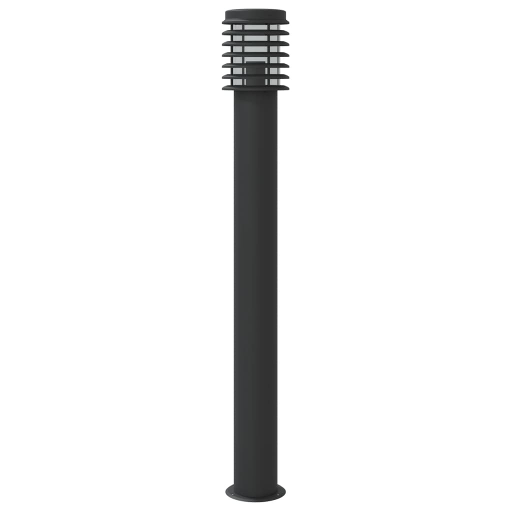 Lampada da Terra per Esterni Argento 110 cm in Acciaio Inox