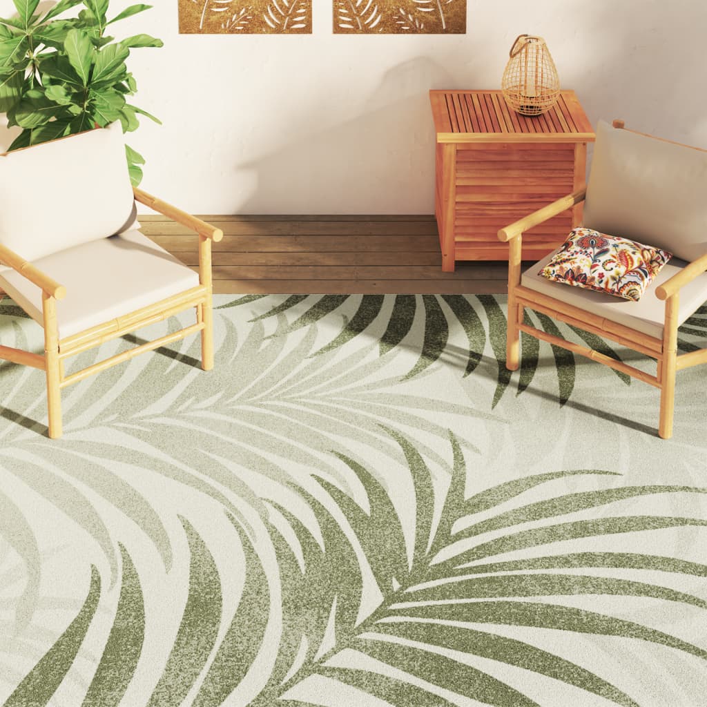 Tappeto a Pelo Corto Multicolore 190x300 cm Interni/Esterni
