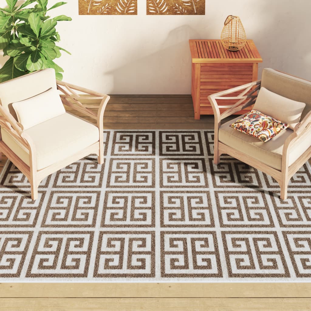 Tappeto a Pelo Corto Multicolore 190x300 cm Interni/Esterni