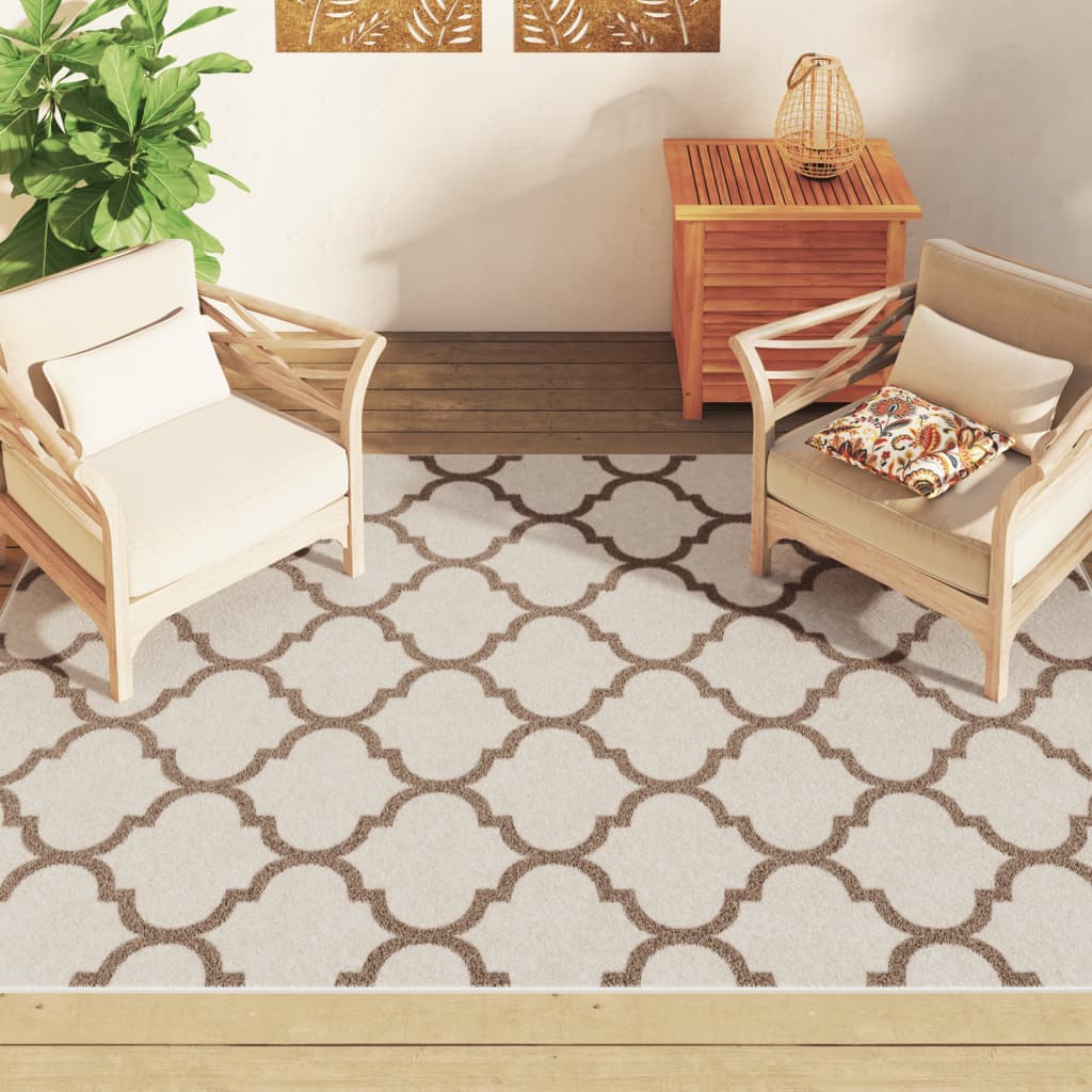 Tappeto a Pelo Corto Multicolore 190x300 cm Interni/Esterni