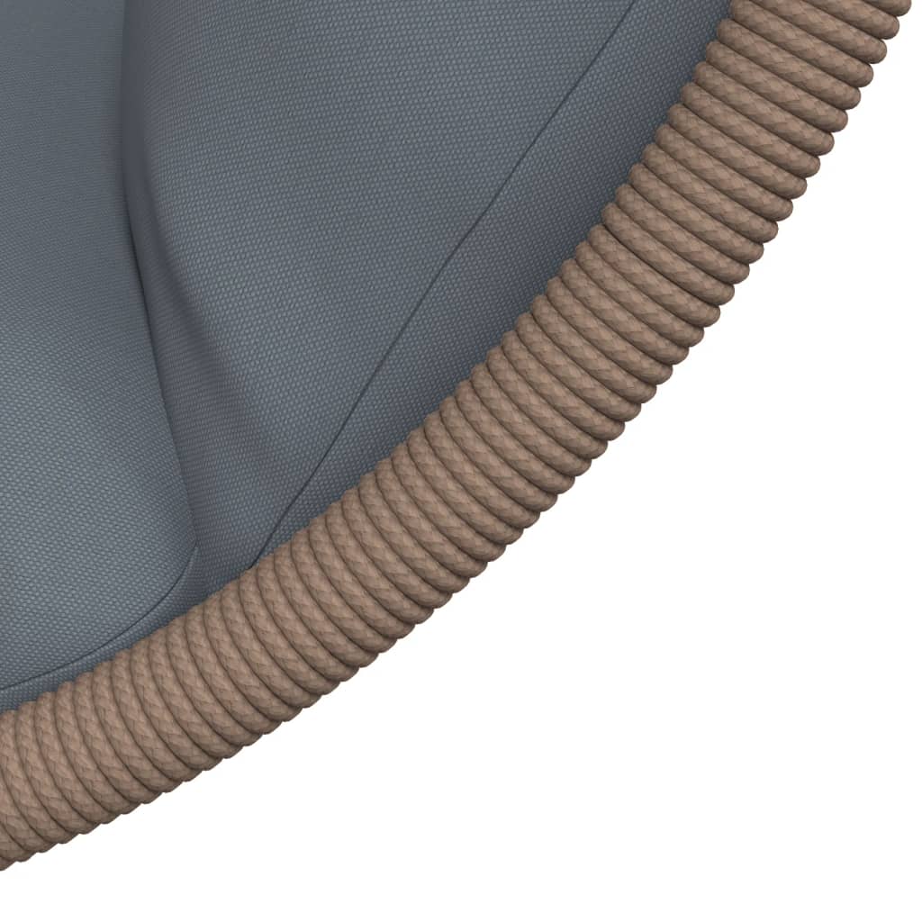 Sedia Uovo Sospesa e Supporto Grigio Chiaro Polyrattan/Acciaio
