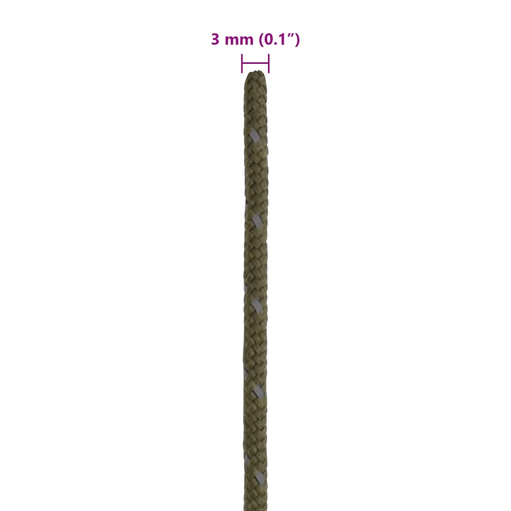 Corda Tenda con Strisce Riflettenti e Chiavi 50 m 3 mm