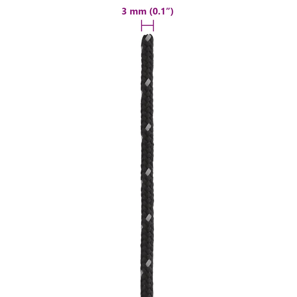 Corda Tenda con Strisce Riflettenti e Chiavi 50 m 3 mm