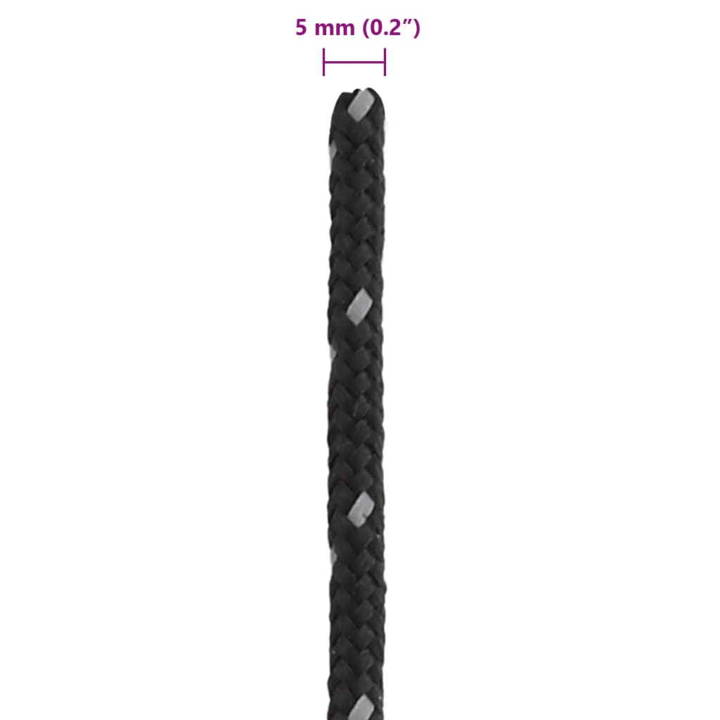 Corda Tenda con Strisce Riflettenti e Chiavi 50 m 5 mm