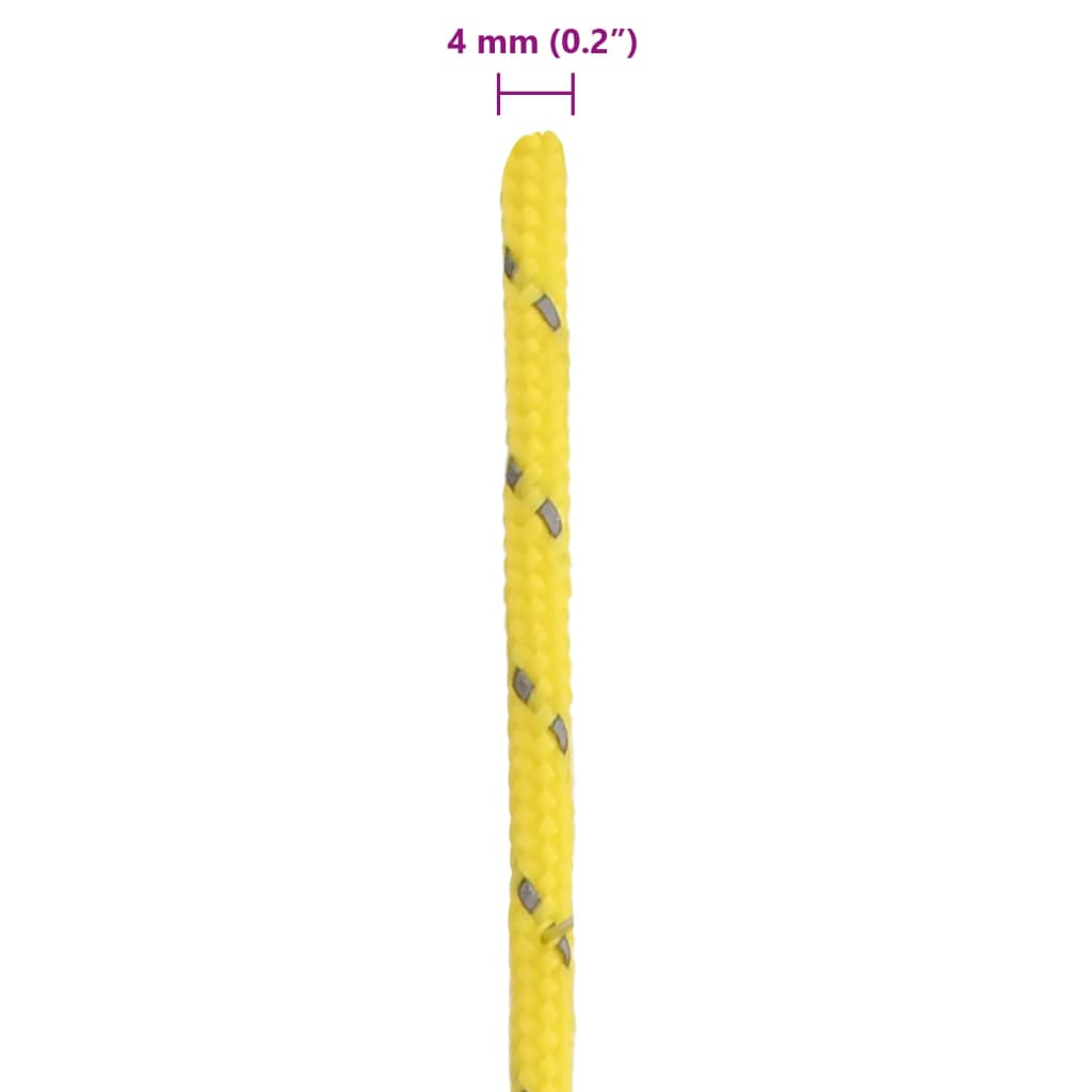Corde per Tenda con Chiavi Riflettenti 8 pz 4 m 4 mm