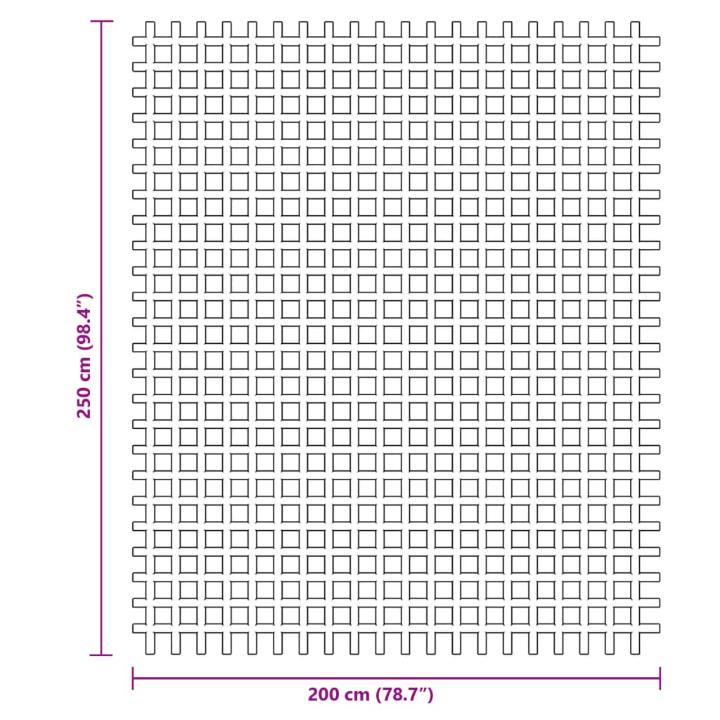 Tappeto da Tenda Antracite 2,5x2 m