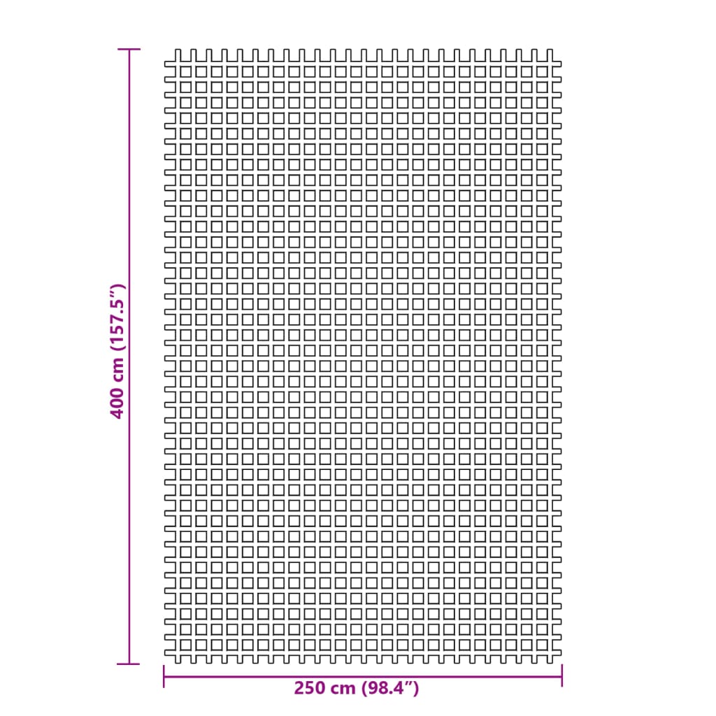 Tappeto da Tenda Antracite 4x2,5 m