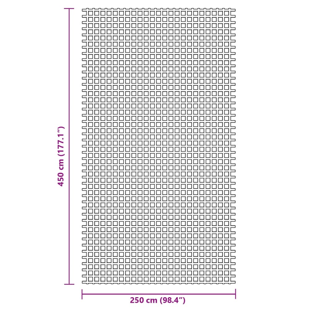 Tappeto da Tenda Antracite 4,5x2,5 m