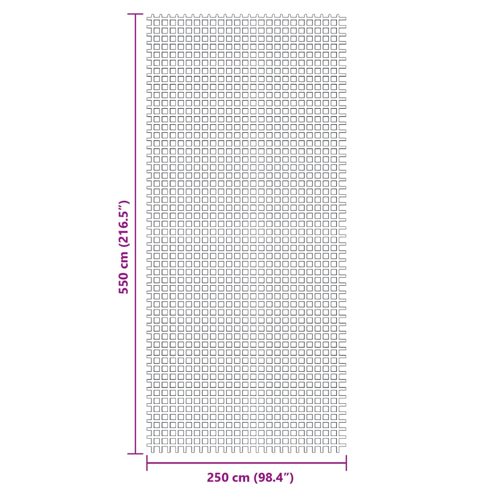 Tappeto da Tenda Antracite 5,5x2,5 m