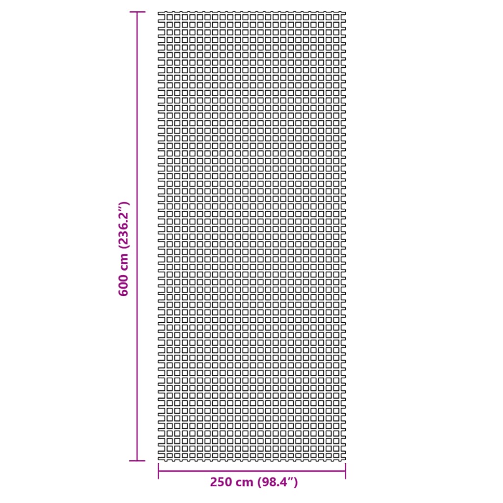 Tappeto da Tenda Antracite 6x2,5 m