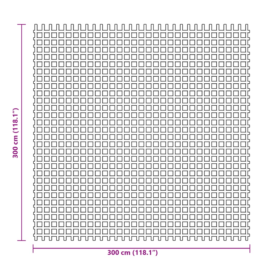 Tappeto da Tenda Antracite 3x3 m