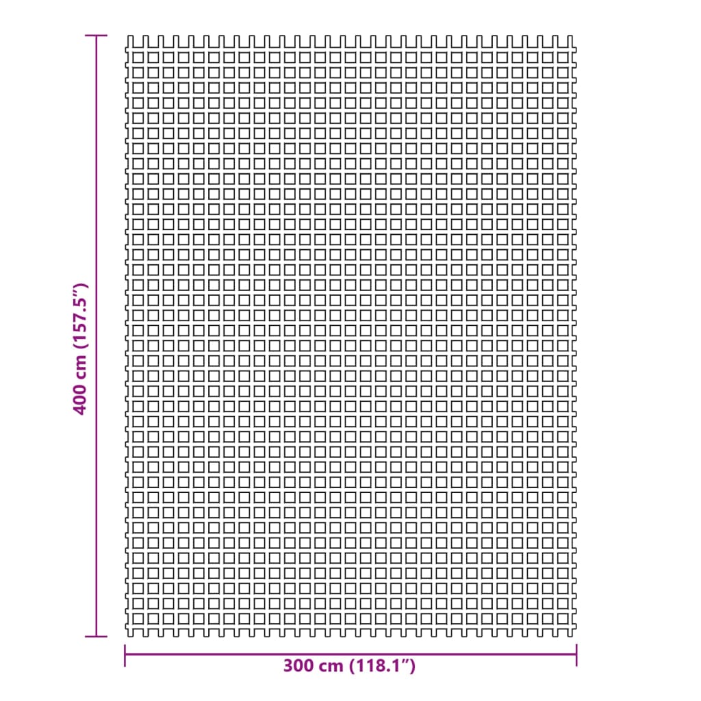 Tappeto da Tenda Antracite 4x3 m