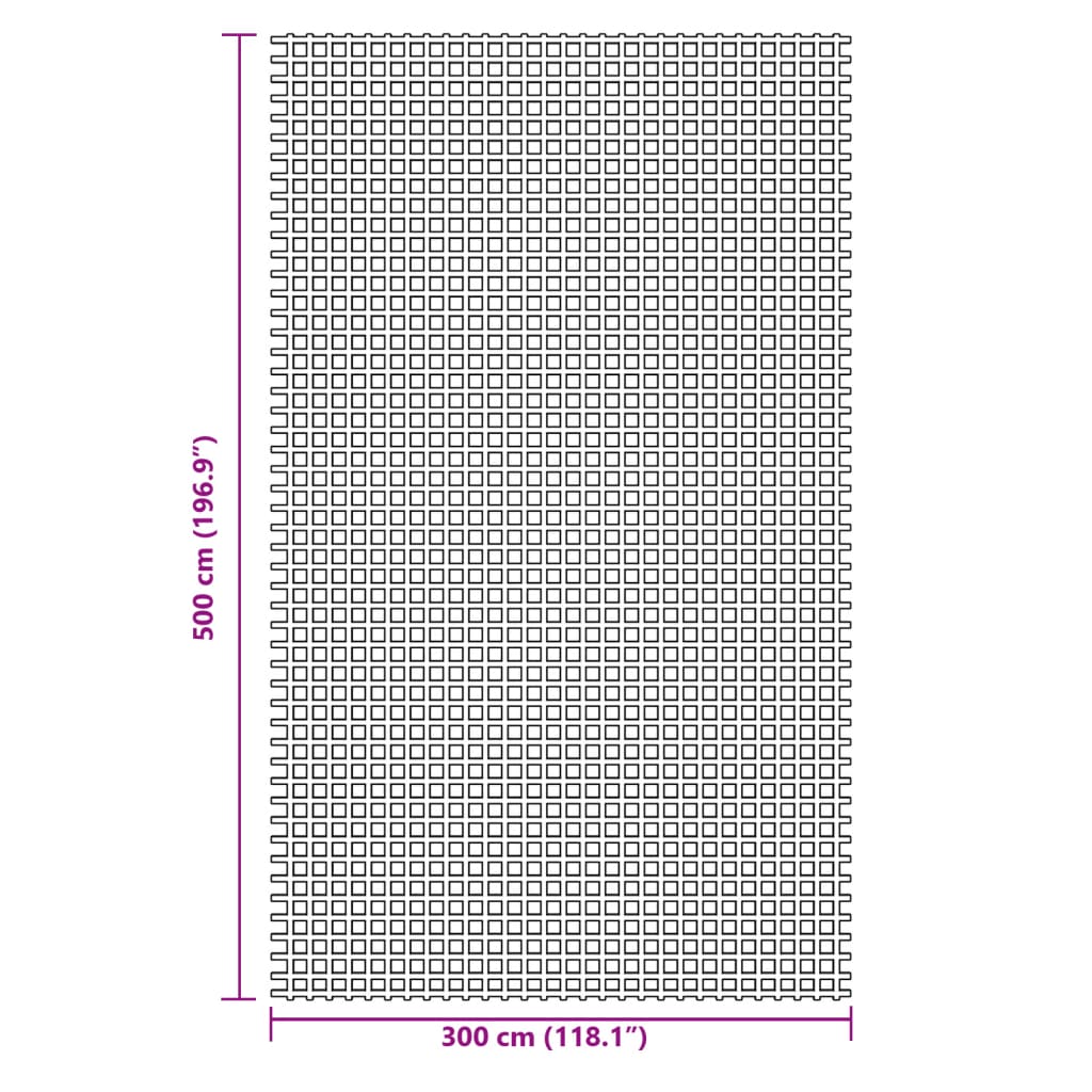 Tappeto da Tenda Antracite 5x3 m