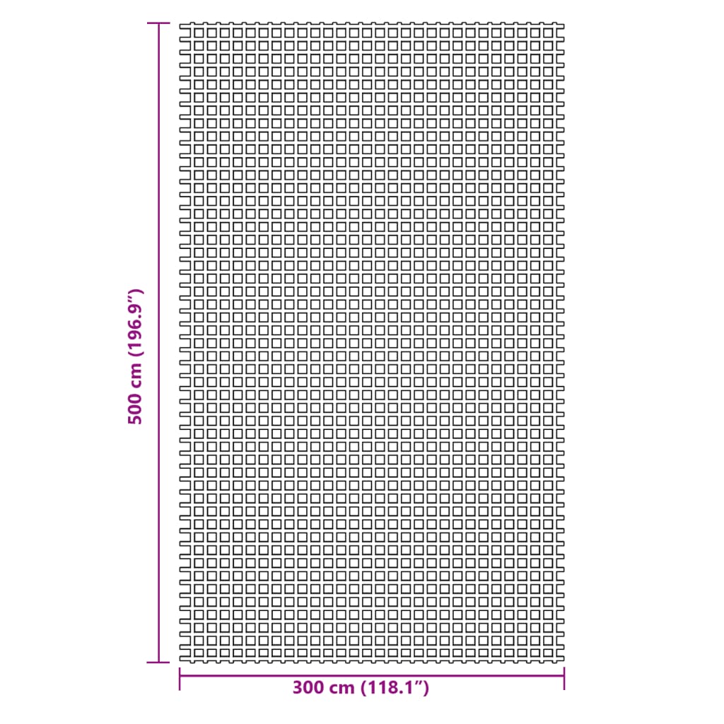 Tappeto da Tenda Blu 5x3 m