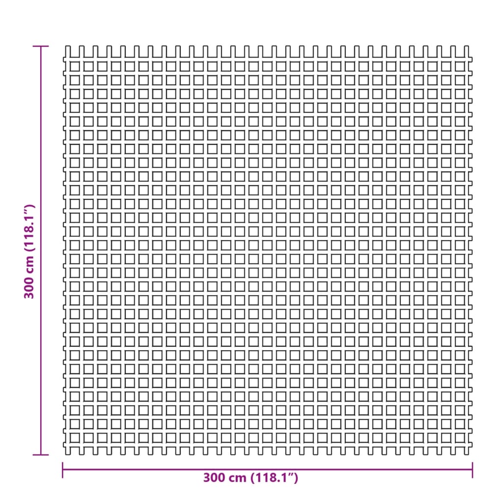 Tappeto da Tenda Verde 3x3 m