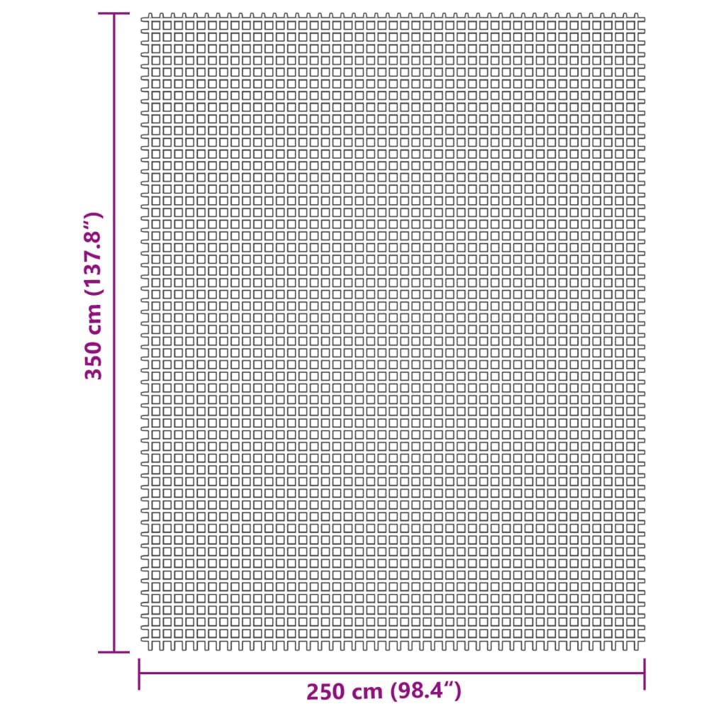 Tappeto da Tenda Crema 3,5x2,5 m