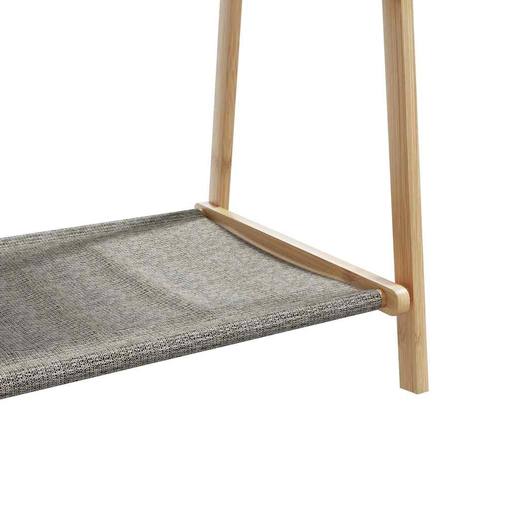 Appendiabiti con Ripiani 106x34x102 cm in Bambù