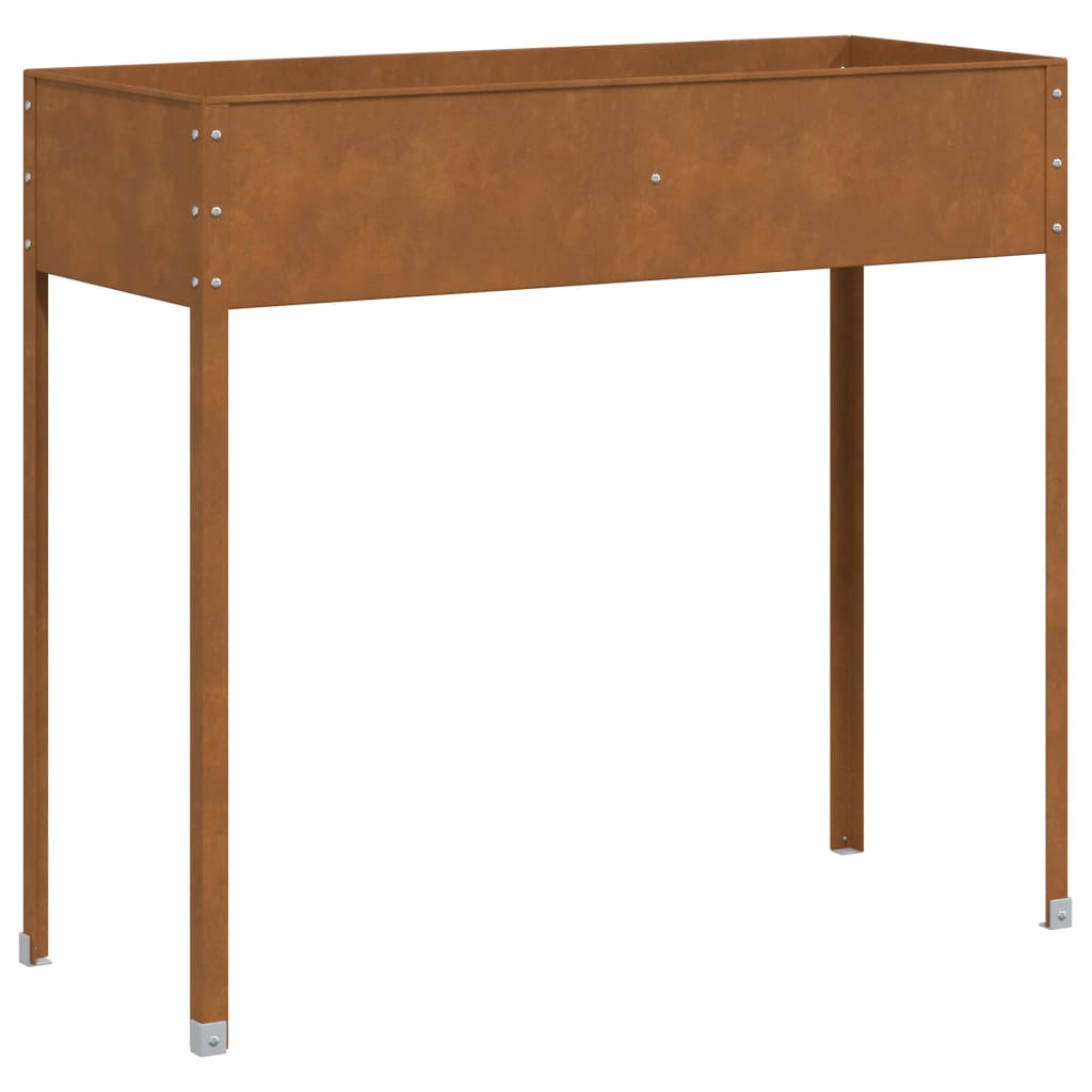 Fioriera da Giardino 100,5x40,5x90 cm in Acciaio Corten