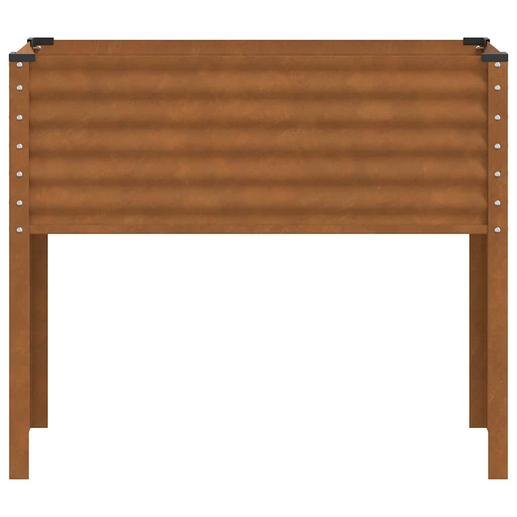 Fioriera da giardino 100x45x90 cm in acciaio corten