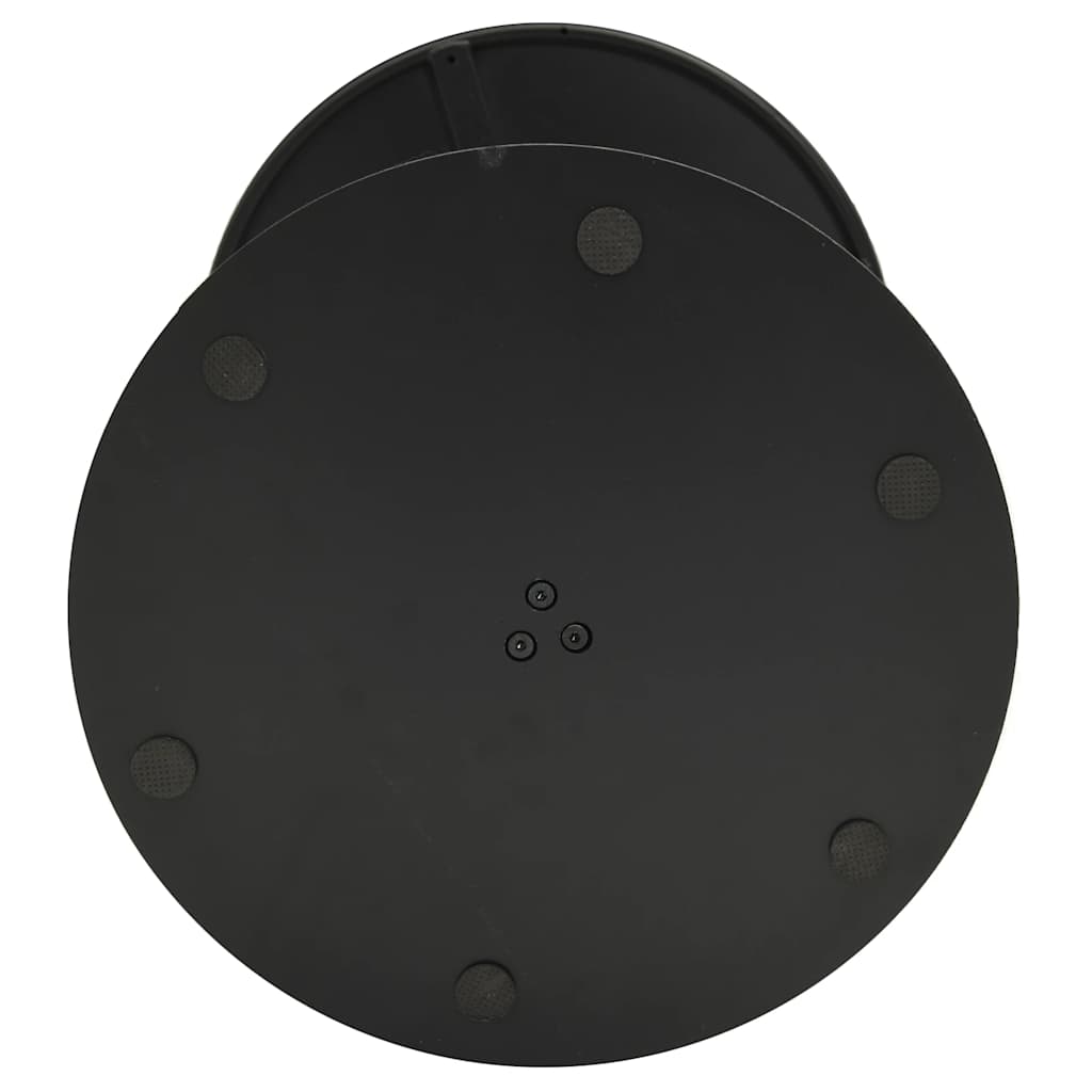 Tavolo da Giardino Rotondo Nero Ø60x105 cm in Acciaio