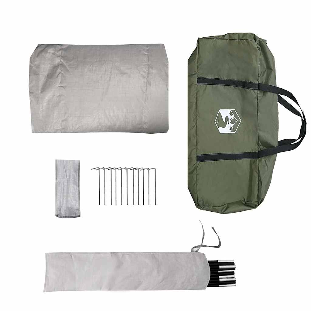 Tenda da Campeggio a Cupola per 6 Persone Verde Impermeabile