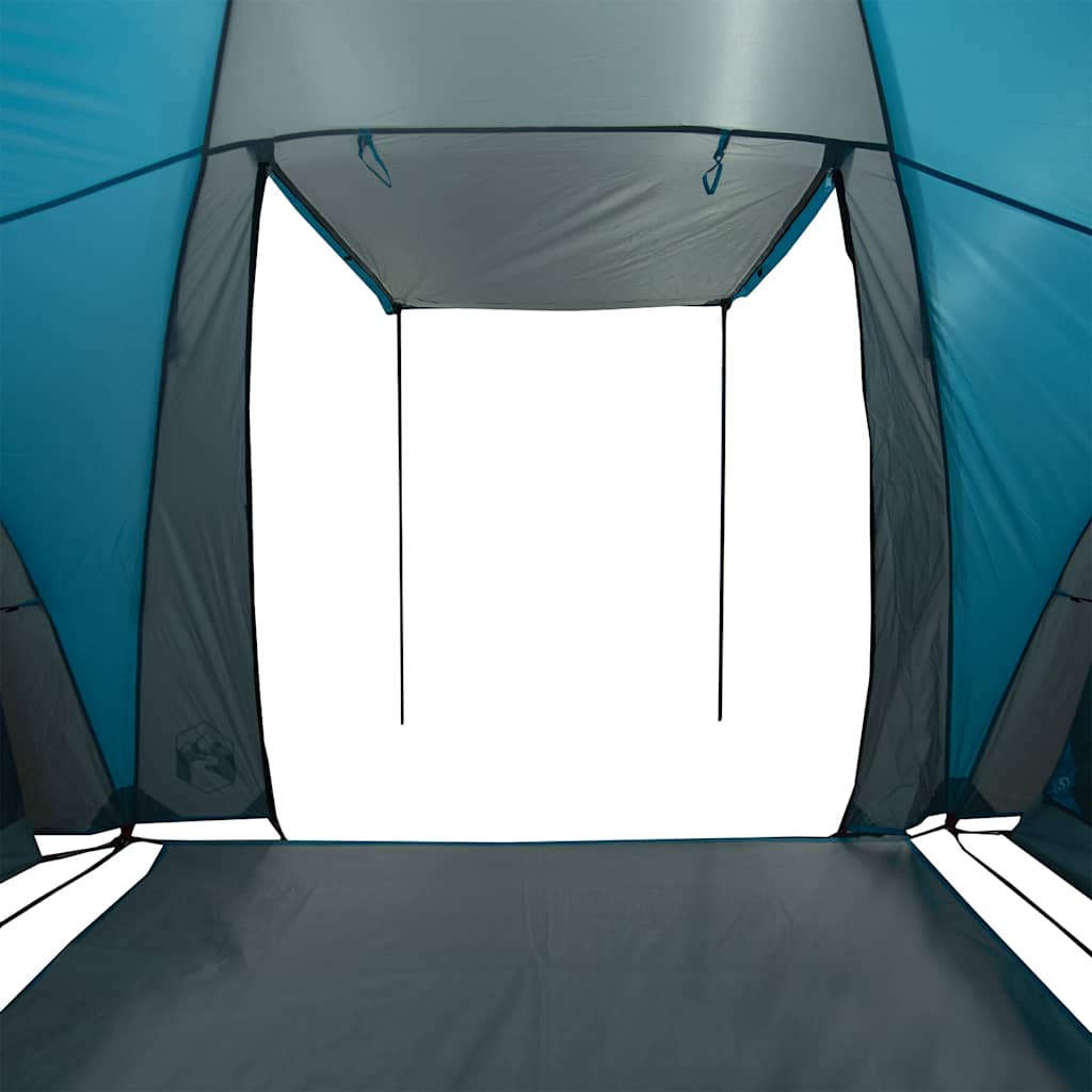 Tenda da Campeggio a Cupola per 4 Persone Blu Impermeabile