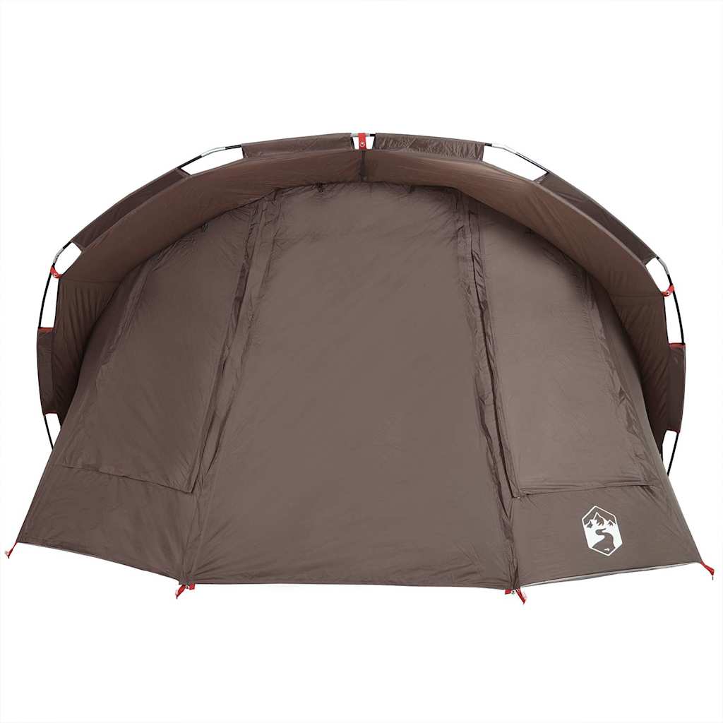 Tenda da Pesca per 5 Persone Marrone Impermeabile