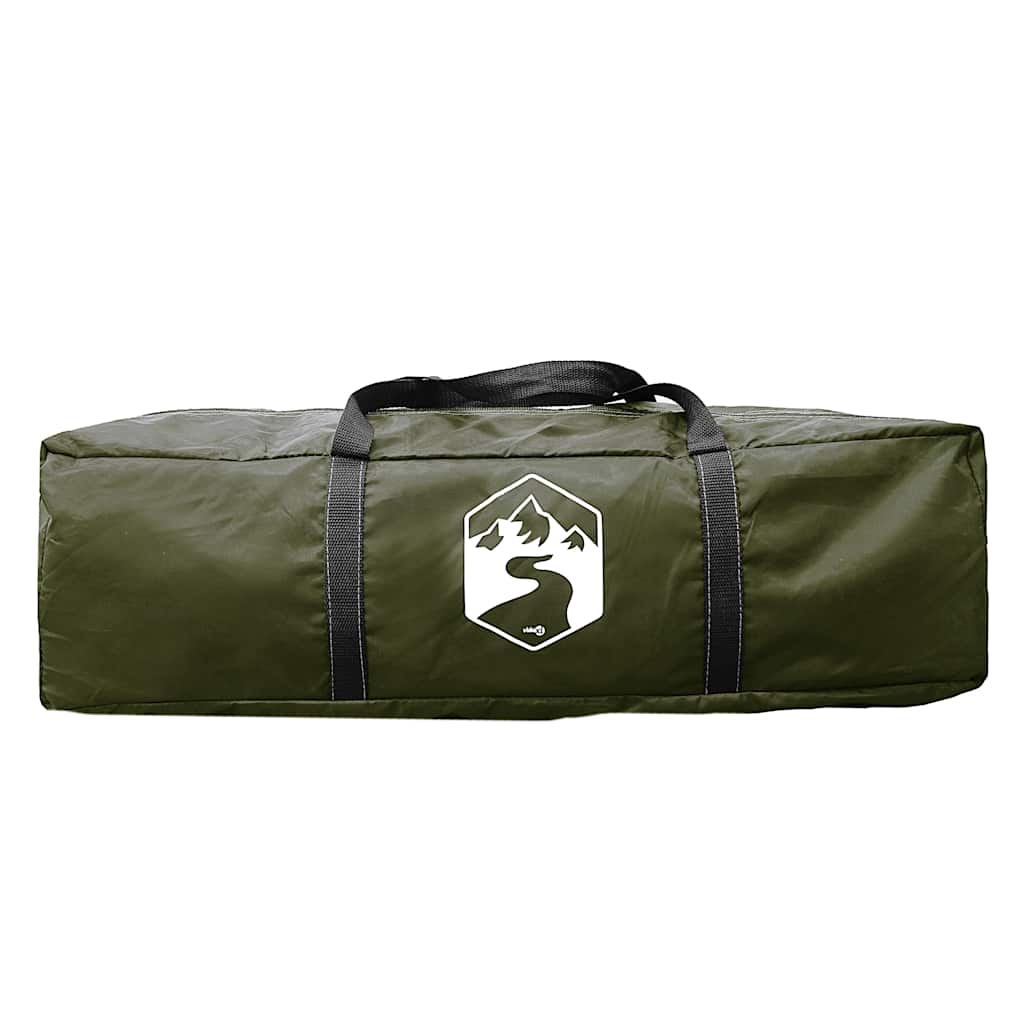 Tenda da Pesca per 4 Persone Verde Oliva Impermeabile