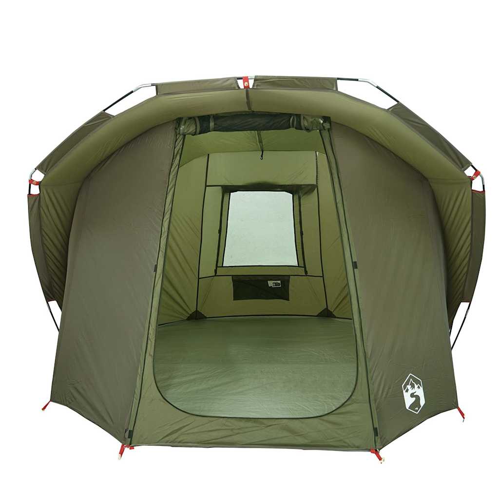 Tenda da Pesca per 4 Persone Verde Oliva Impermeabile