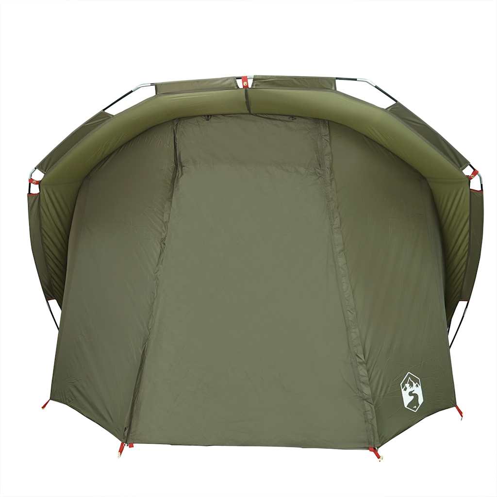 Tenda da Pesca per 4 Persone Verde Oliva Impermeabile