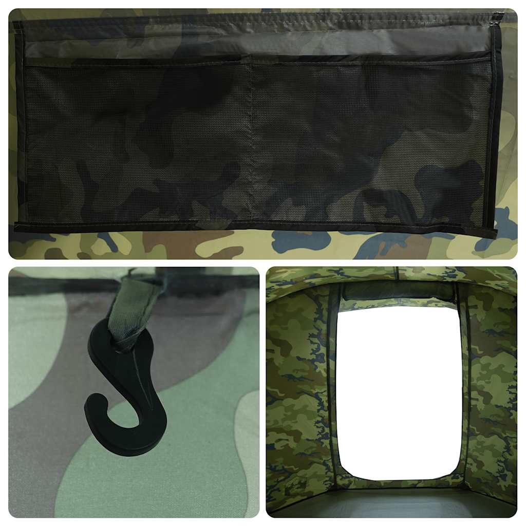 Tenda da Pesca per 4 Persone Mimetica Impermeabile