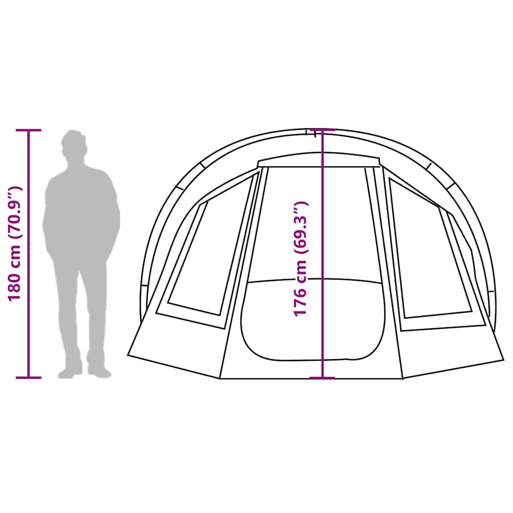 Tenda da Pesca per 2 Persone Mimetica Impermeabile