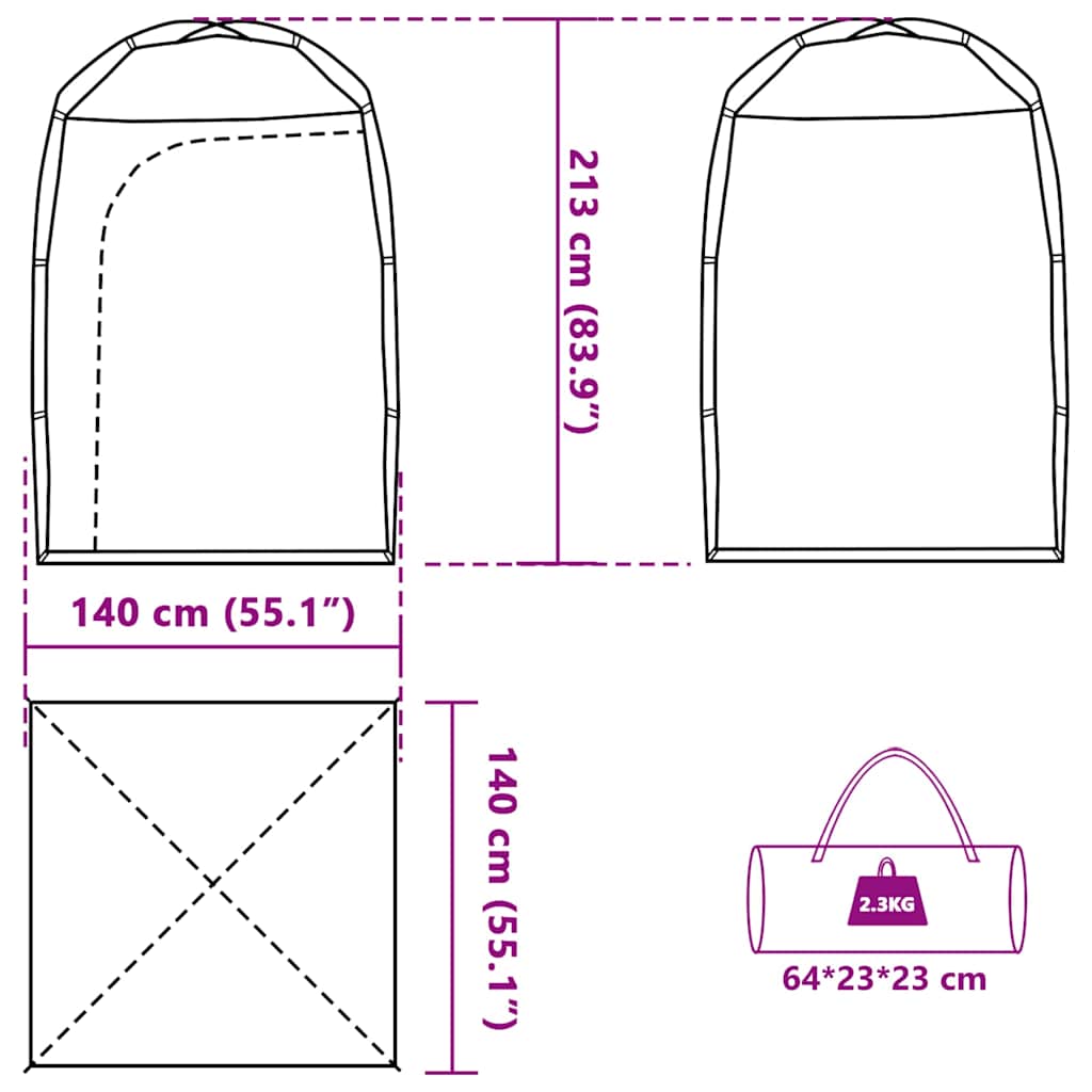 Tenda da Doccia Blu Impermeabile
