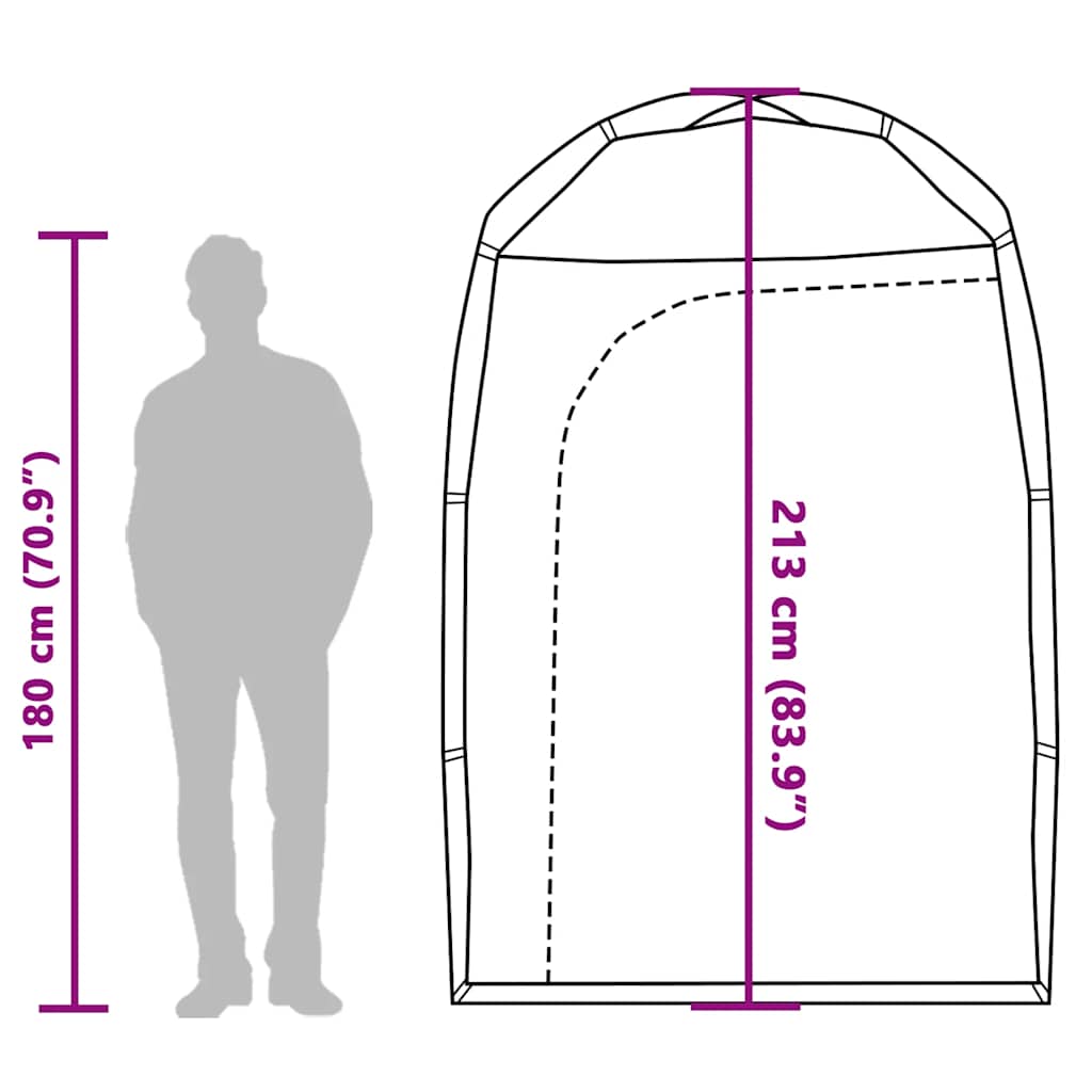 Tenda da Doccia Marrone Impermeabile