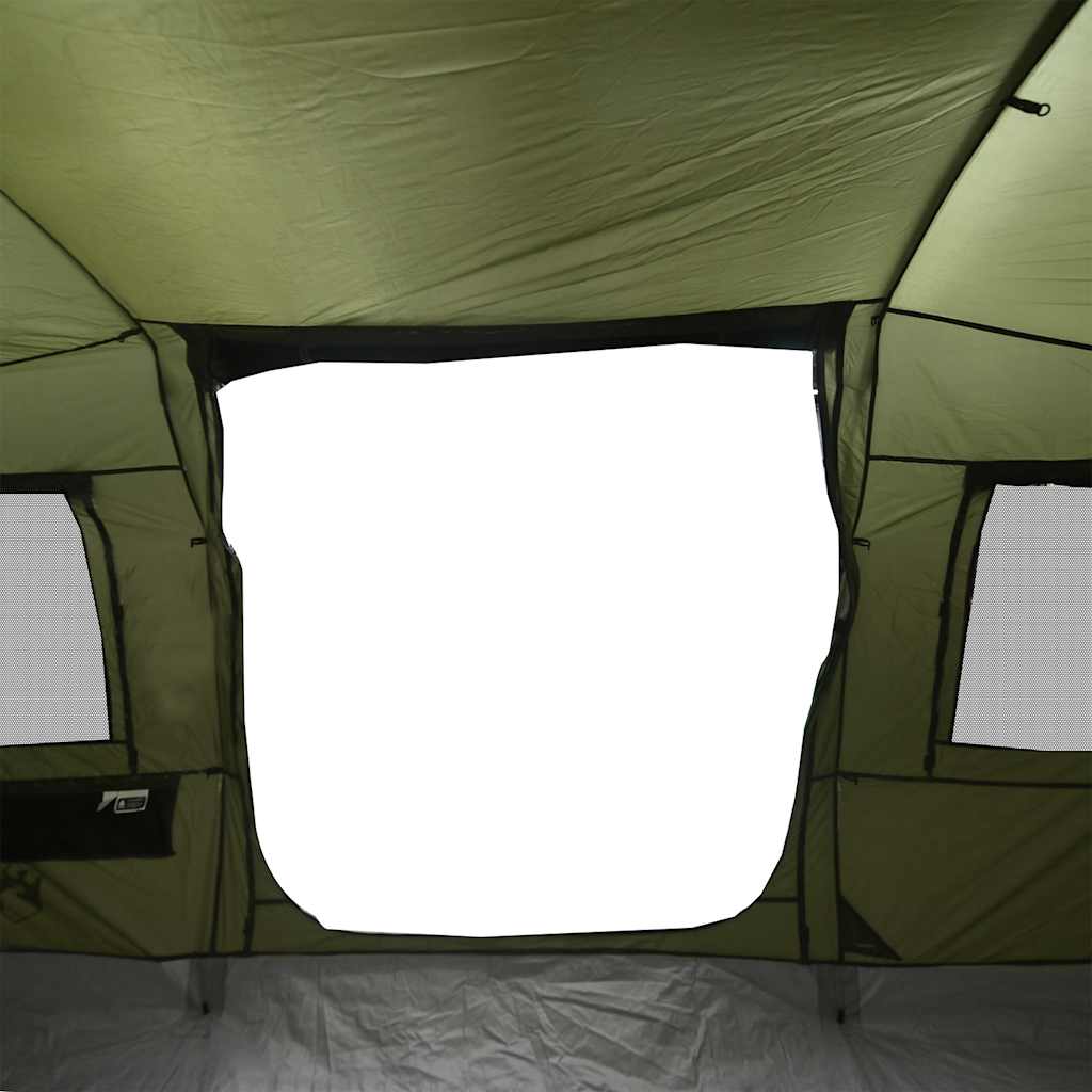 Tenda da Campeggio a Tunnel 4 Persone Verde Oliva Impermeabile