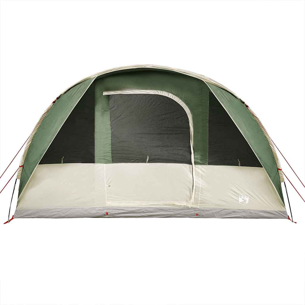 Tenda da Campeggio a Tunnel per 5 Persone Verde Impermeabile