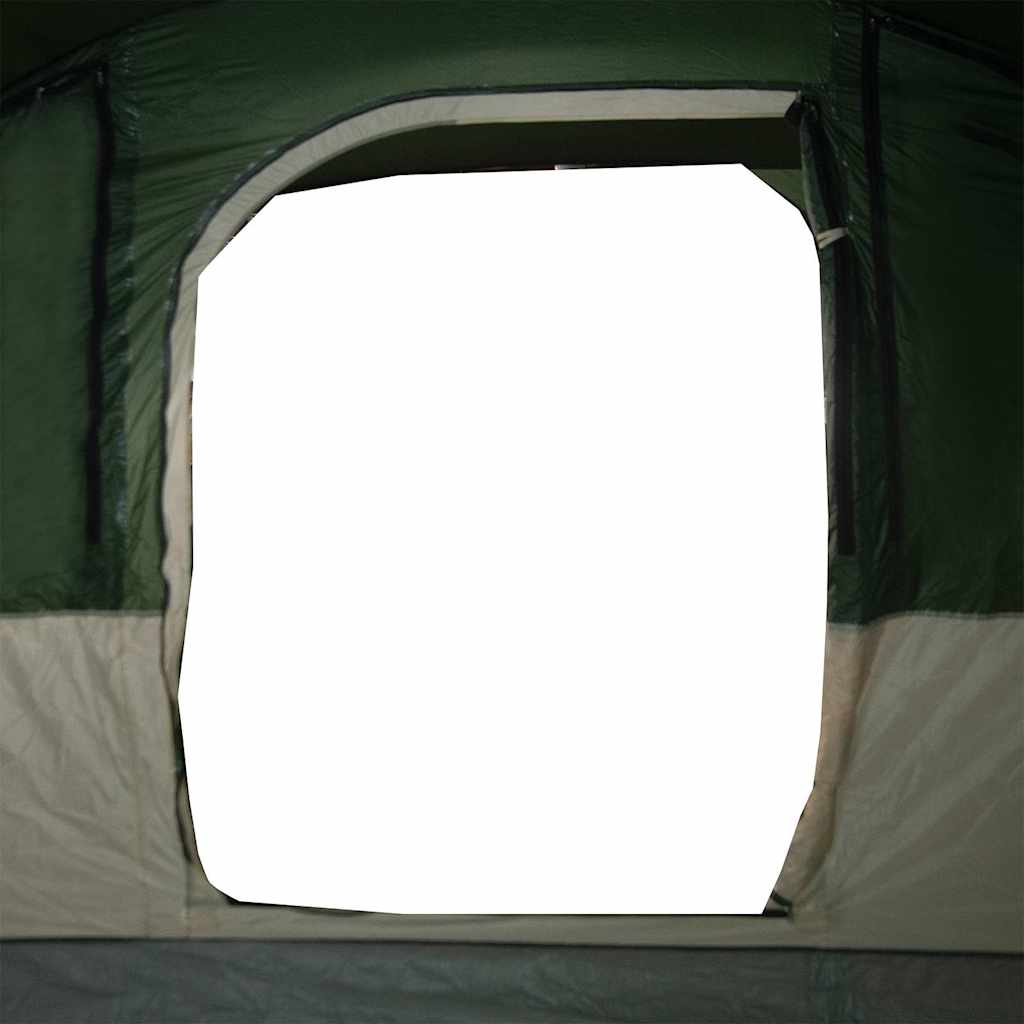 Tenda da Campeggio a Tunnel per 5 Persone Verde Impermeabile