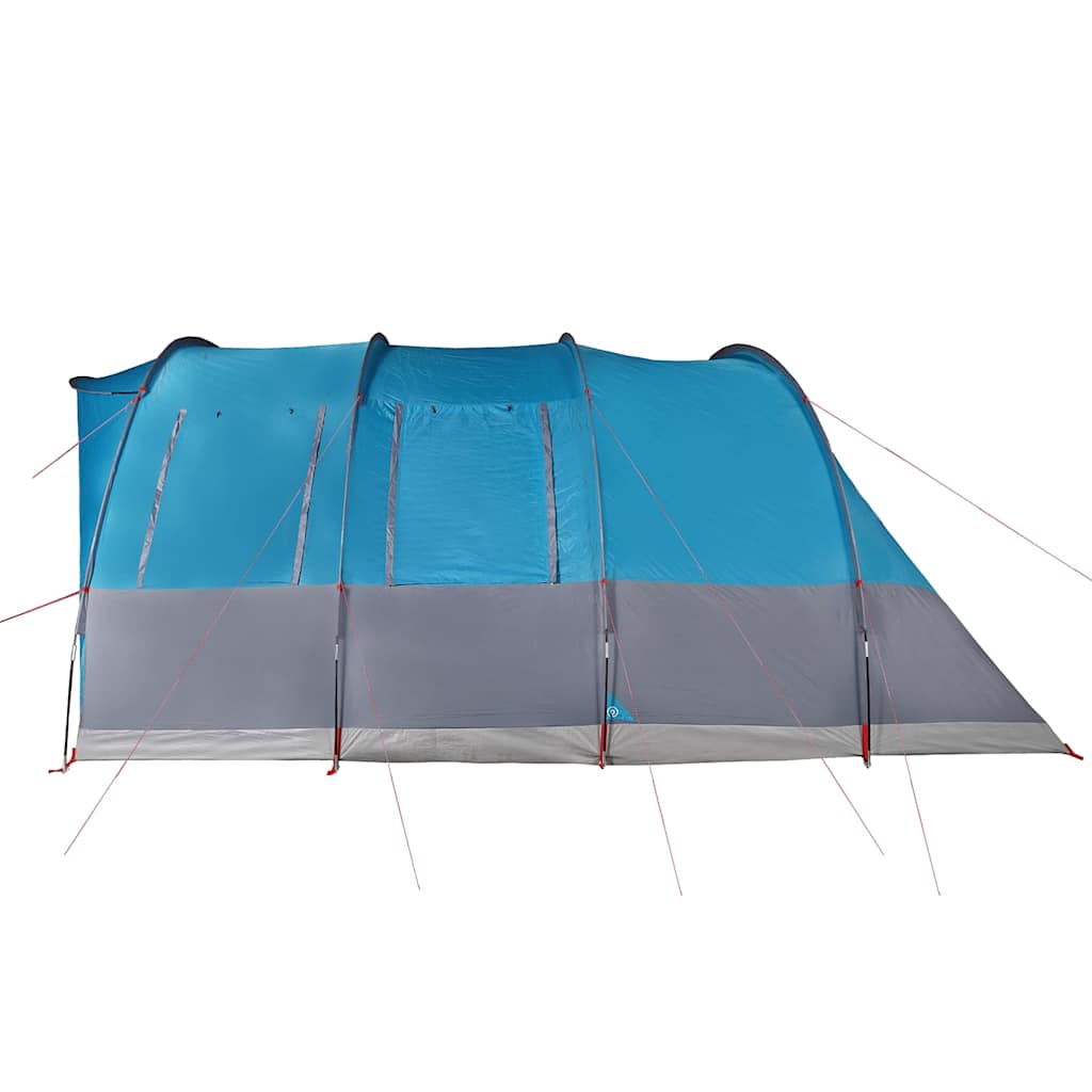 Tenda da Campeggio a Tunnel per 5 Persone Blu Impermeabile