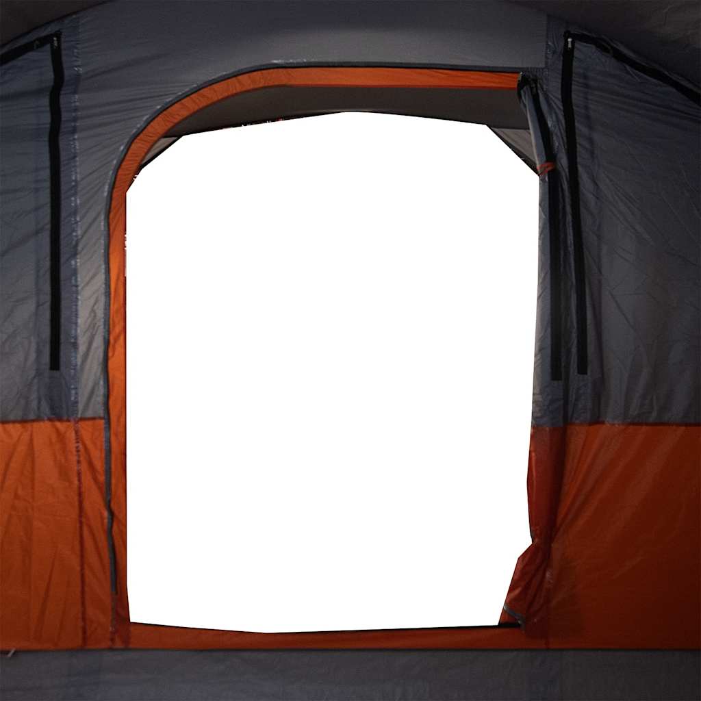 Tenda da Campeggio a Tunnel per 5 Persone Grigio e Arancione
