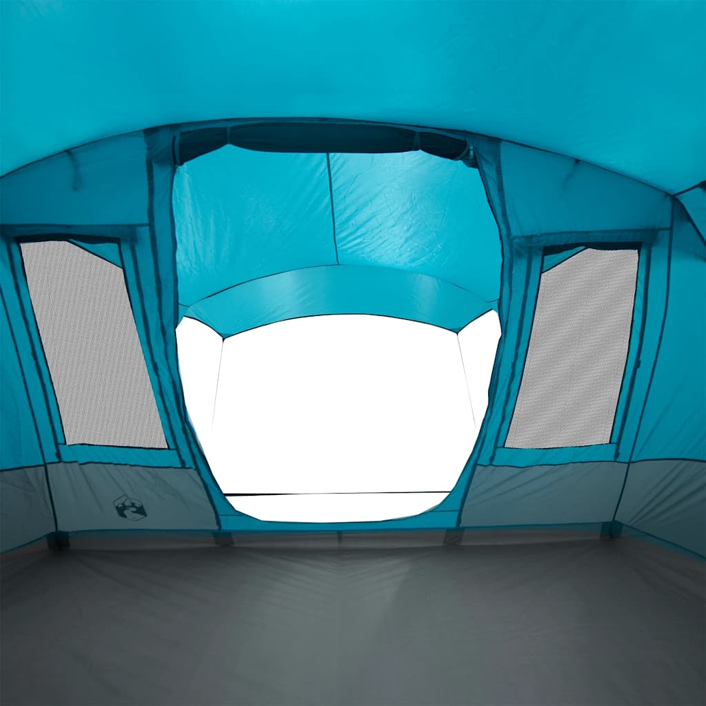 Tenda da Campeggio a Tunnel per 5 Persone Blu Impermeabile