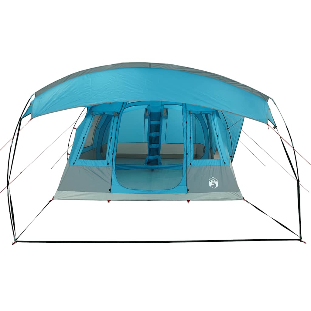 Tenda da Campeggio a Tunnel per 5 Persone Blu Impermeabile