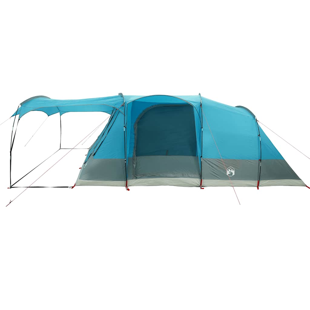 Tenda da Campeggio a Tunnel per 5 Persone Blu Impermeabile