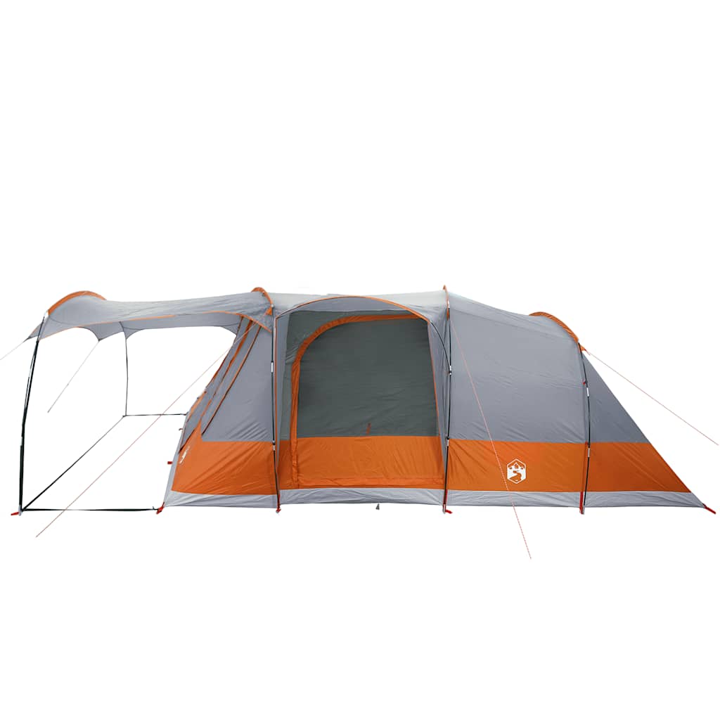 Tenda da Campeggio a Tunnel per 5 Persone Grigio e Arancione
