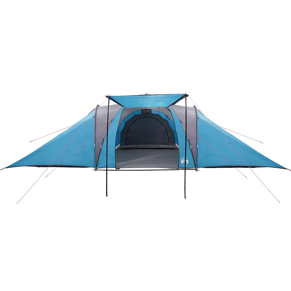 Tenda da Campeggio a Cupola per 4 Persone Blu Impermeabile