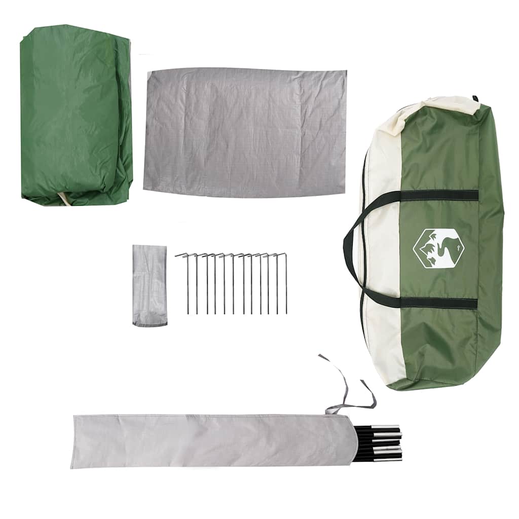 Tenda da Campeggio per 2 Persone Verde Impermeabile