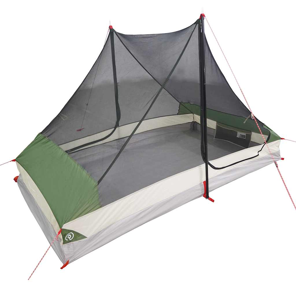 Tenda da Campeggio per 2 Persone Verde Impermeabile