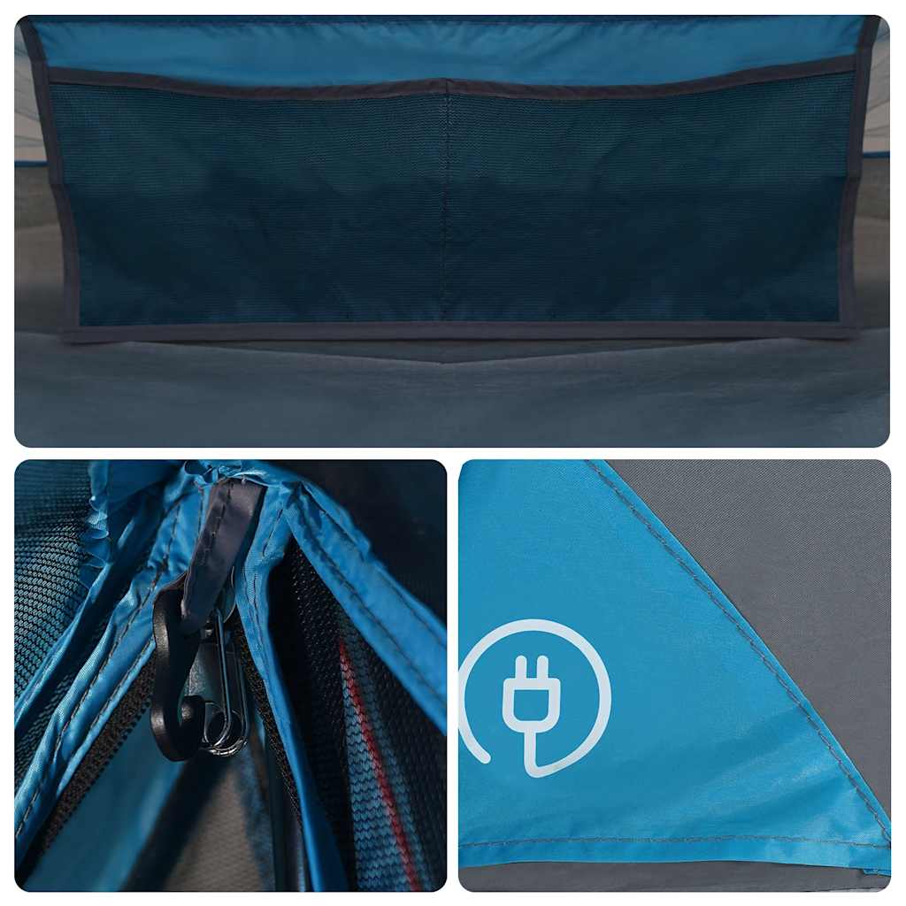Tenda da Campeggio per 2 Persone Blu Impermeabile